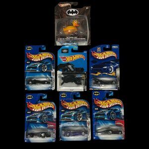 Lot Of 7 Hot Wheels Batman Batmobile First Editions Penguin Duck The Bat NIP